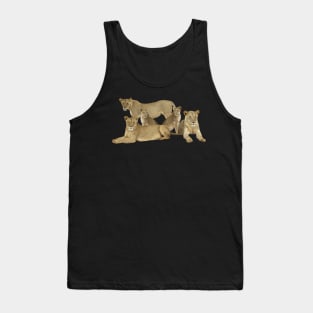 Lion Family - Lion - Lioness - Africa Tank Top